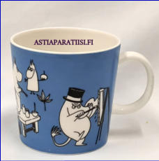 ARABIA Muumimuki Sininen Maalaavat Muumit (1991–1996) – 108M